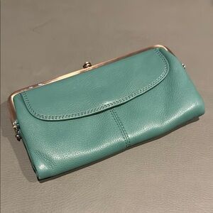 Hobo Bags Genuine Leather Lauren Clutch Wallet in Green